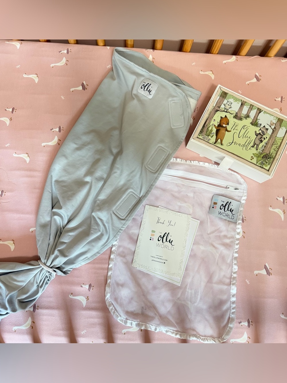 Ollie swaddle - like new with box